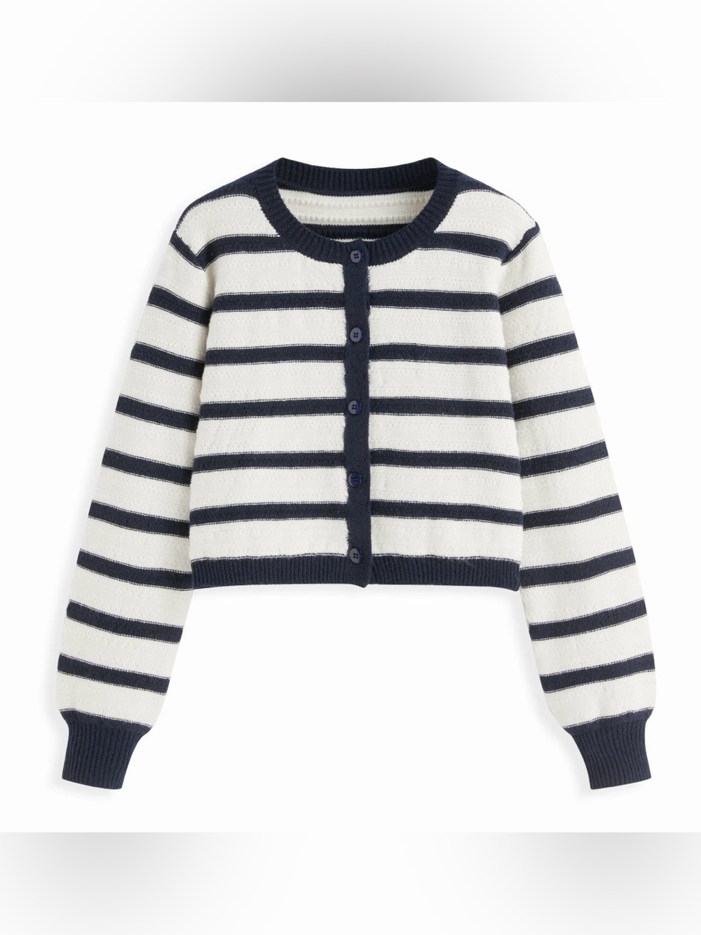 NWT - Cider Navy & Ivory Striped Cardigan